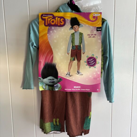 Disguise Dream Works Trolls BRANCH Child Halloween Costume Size XS 3T-4T #S - Picture 2 of 4